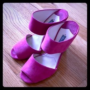 Pink Prada wedges